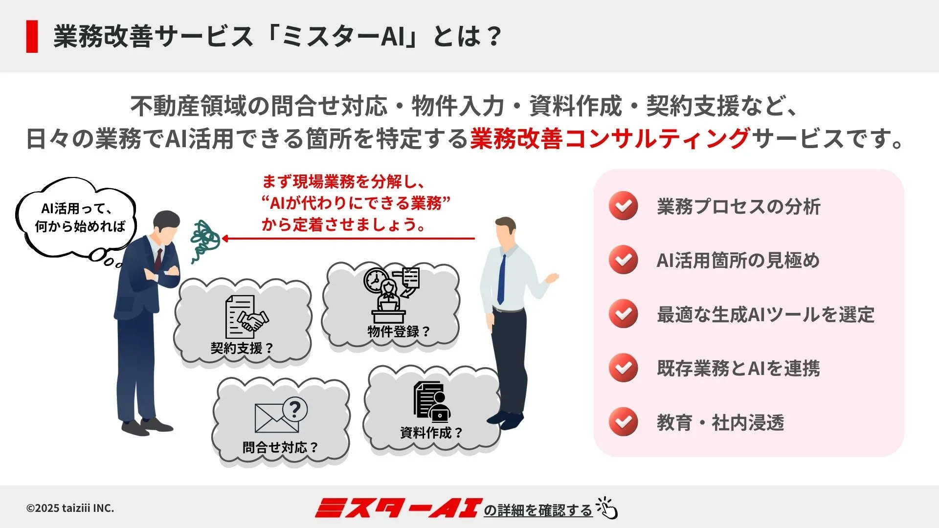 業務改善サービス「ミスターAI」とは？