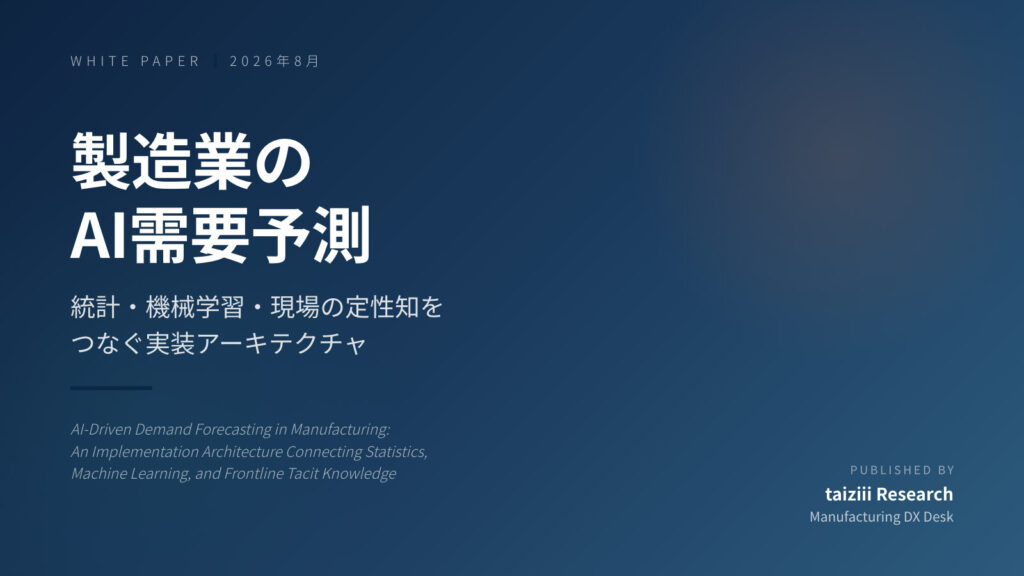 製造業のAI需要予測