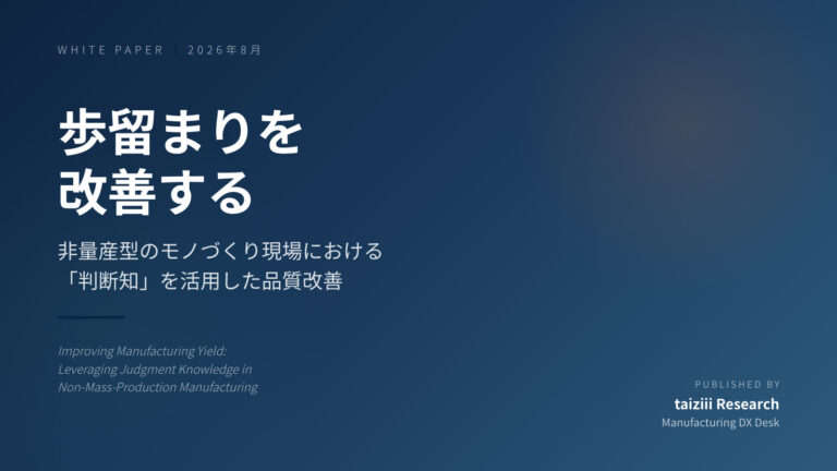 歩留まりを改善する
