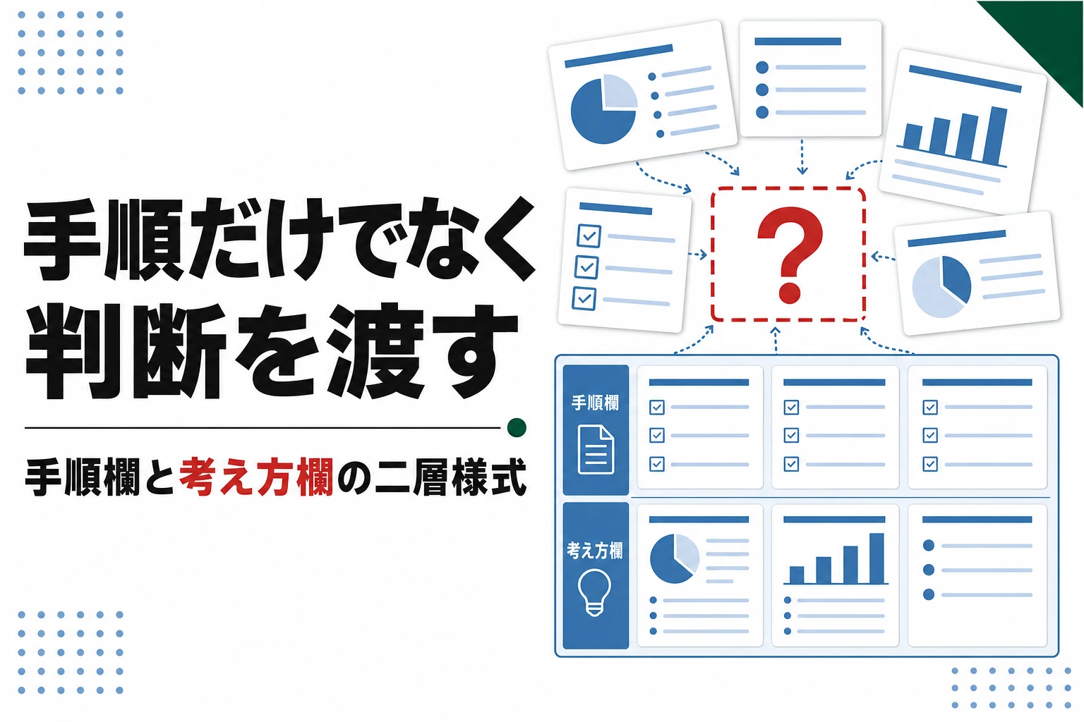 引き継ぎ書の書き方とテンプレート。手順だけでなく判断を渡す様式